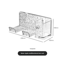 Dianziye Banyo Fön Makinesi Rahatça Saklamak İçin Deliksiz Duvar Takımı - Plastik Malzeme, Çok Fonksiyonlu, Hafif Ve Dayanıklı, Transparan Gümüş Rengi Diğer