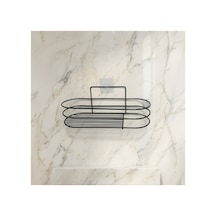 Farist Bath Fön Hazneli Raf Siyah - 7 Adet Tarı