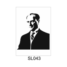 Siluet Desenler Stencil Şablon 30X30 Sl-043
