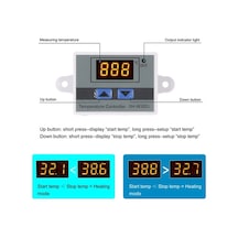 Pazly 12v 120w Buzdolabı Termostatı, Led Ekranlı -50 110 Su Geçirmez Ntc Prob İle Sıcaklık Kontrol Cihazı