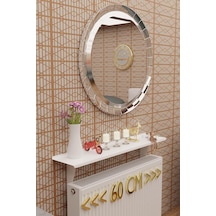 Beyaz Montajsız Petek Üstü Metal Raf, Kalorifer Peteği Raf Dresuar Uçan Raf 60 Cm Mt98b Diğer