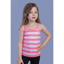 Toontoy Kids Kız Çocuk Kedi Baskılı Atlet Gri Melanj Toontoy Kids Kız Çocuk Kedi Baskılı Atlet Gri Melanj