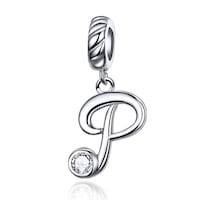 S925 Ayar Gümüş Kolye, Stil: P Çok Renkli