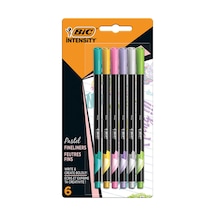 4 Adet Bic İntensity Fineliner Pastel Renkler 6lı Blister