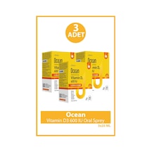 Ocean Vitamin D3 600 Iu Oral Sprey 20 Ml 3 Adet