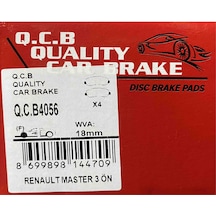 Q.C.B Beşer 4056 Ön Fren Balatası Master Iii 10--
