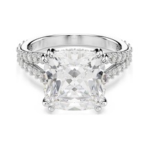 5709902 Swarovski Yüzük Re Stılla:rıng Sq Whıte/rhs 55 Metalik