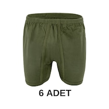 6 Adet Erkek Arjantin Penye Boxer Asker Yeşili 001