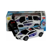 Kumandalı Polis Arabası Rc Police Car Beyaz