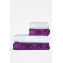 Pastoral Havlu Seti Hamam Takımı- Gri Mor
