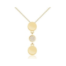 Gülaylar - Altın 14 Ayar Geometrik Kolye N11.30925