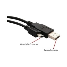 Hytech Hy-X50 Usb Mini 5Pin 1M 1.5A  Siyah Şarj Kablosu