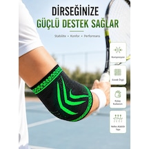 Kompresyonlu Dirseklik Spor Dirsek Destekliği Fitness Tenis Basketbol Voleybol İçin Siyah
