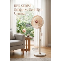 Rbr Vento 55w 3 Kademeli Ayaklı Vantilatör - Krem/rose Gold