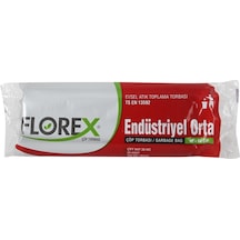 Florex Endüstriyel Orta Boy Çöp Torbası 25 Adet Siyah 55 x 60 CM