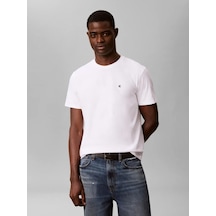 Calvin Klein Ss Classıc Monogram, L6m Beyaz Erkek T-shirt
