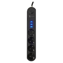 4lü Siyah Anahtarlı 3 Usb Li Akım Korumalı Topraklı Çocuk Korumalı Grup Priz 2 Metre Diğer