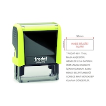 Trodat 4911 - İsim-ünvan Kaşesi Siyah N11.11321