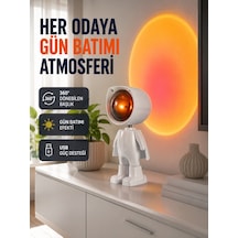Loş Işıklı Şarjlı Ortam Lambası Kompakt Ve Portatif Yeni Nesil - Lisinya Turuncu