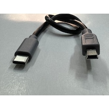 25 Cm Mini Usb Typec Kablo 25 Cm 5 Pin Type-c Kablo