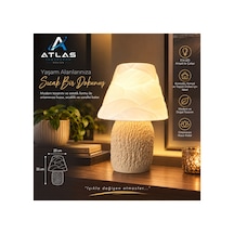 Modern Abajur Lamba, E14 Led Uyumlu, Dekoratif Gece Lambası 35 Cm Renkli