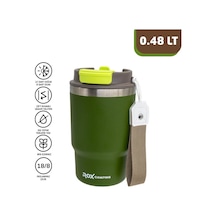 Rox Camping 0194 Pipetli Kahve Termosu 0.48 Lt - Yeşil Yeşil