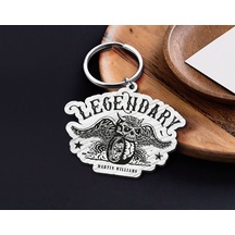Bk Gift Kişiye Özel Motorcu Temalı Ahşap Anahtarlık 5