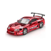 1/64 Model Araç Supra A80 Top Secret Gt-300 Top Secret Red Chrome Çok Renkli