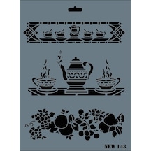 Rich New Seri N-143 Stencil 35X25 Cm