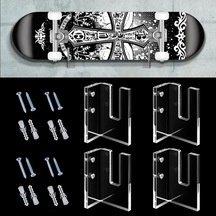 Sones 2 Çift Yx028-2 Kaykay Duvara Monteli Ekran Tutucu Şeffaf