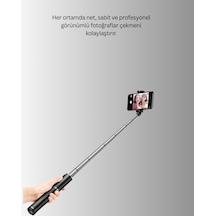 Bluetooth Selfie Çubuğu Katlanabilir, Uzaktan Kumandalı