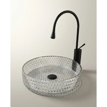 Dekoratif Gümüş Cam Lavabo Renkli