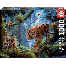 Educa Puzzle 1000 Parça Tigers In The Tree  17662
