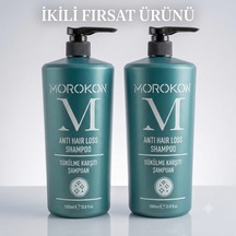 Morokon Dökülme Karşıtı Şampuan 1000 Ml 2 Adet Tüm Saçlar