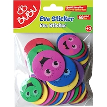 Bu-bu Eva Sticker Renkli Suratlar 60 Lı Bubu-st0142
