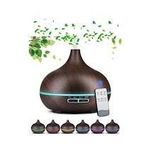 Uzaktan Kumandalı 550 Ml Aroma Difüzörü Ultrasonik Hava Nemlendirici 7 Renk Led