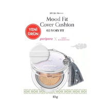 Yarı Mat Bitişli Filtre Etkili Cushion Mood Fit Cover Cushion Spf50+ Pa++++ 02 Ivory Fit