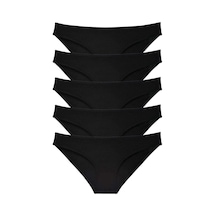 5 Adet Süper Eko Set Likralı Kadın Slip Külot Siyah Çok Renkli