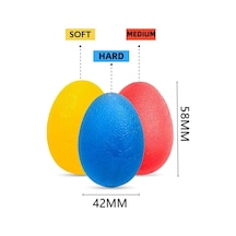 Mavi Yumurta Top El - Egzersiz Topu - El Fizik Terapi Topu - El Parmak Kası Bilek Çalıştırıcı Fitness Karışık