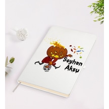 Kişiye Özel Happy Halloween Tasarımlı Beyaz Defter-12 Beyaz