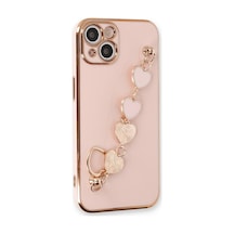 Apple iPhone Uyumlu  14 Kılıf Esila Silikon - Pudra