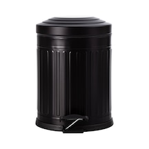 Mudo Home 5lt Pedallı Vıntage Çöp Kovası Siyah