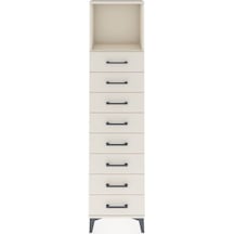 Arges Dolap Tek Raflı 8 Çekmeceli 44x30x182 Aytaşı-aytaşı Aytaşı