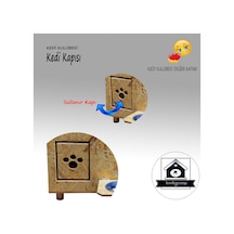 Kedigram Kedi Kulübesi Kedi Kapısı Kulübesi Kapısı 11.5 x 14 CM