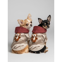 Safari Friends Kapüşonlu Köpek Sweatshirt Küçük Irklar