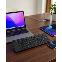 Katlanabilir Kablosuz Klavye 3 Cihaz Bağlantılı Uczzkb07-1