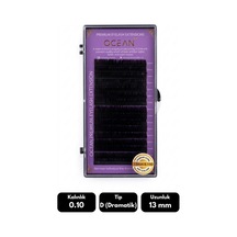 Ocean 0.10d Dramatik Kıvrım 13 Mm Soft Eyelash Doğal İpek Kirpik 16'lı