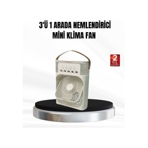 Northcity 3 Ü 1 Arada Mini Klima Fan Usb Şarjlı 7 Renk Gece Lambalı Ve Nemlendirici