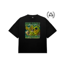 Startmore Shrek Your Self Wreck Your Self Vintage Y2k Tee Tshirt Siyah