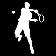 Spor Tenis Araba Sticker Beyaz 18 Cm Oto Etiket